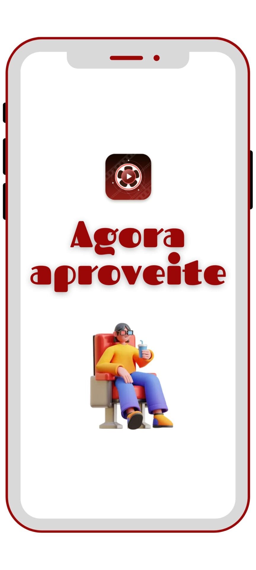 Freecine Apk 17 Freecine Apk - uma imagem de abertura de aplicativo com um texto escrito agora aproveite nela