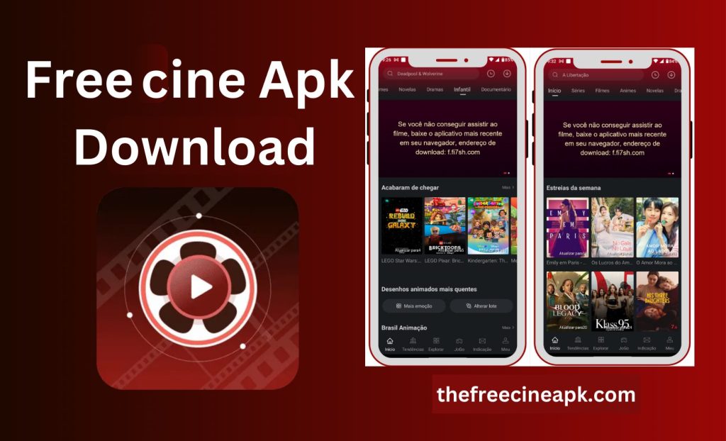 create an account to use Freecine APK 2 create an account to use Freecine APK- a picture with an application logo and an internal image on it